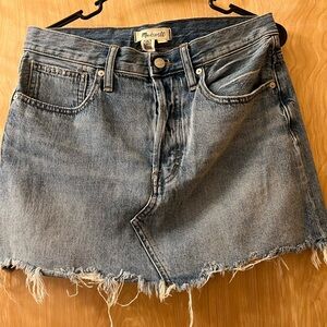 Madewell jean skirt
